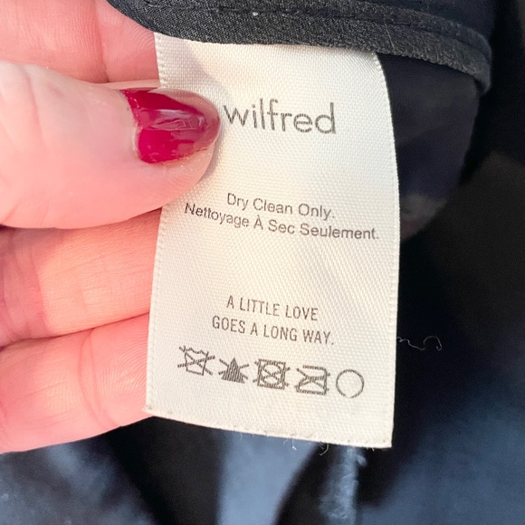 Aritzia Wilfred Carrot Pants Crop Ankle Business casual Pockets Black Sz 2 - Picture 12 of 13